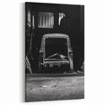 Urban Decay Canvas - Abandoned Car in Darkened Garage Dereliction Art