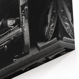 Urban Decay Canvas - Abandoned Car in Darkened Garage Dereliction Art