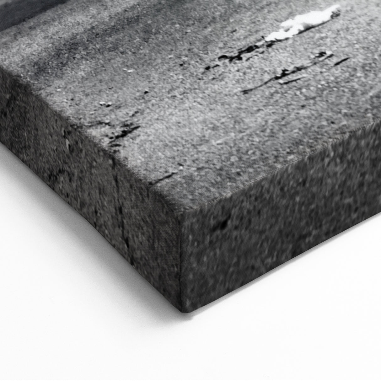 Urban Decay Canvas - Abandoned Car in Darkened Garage Dereliction Art