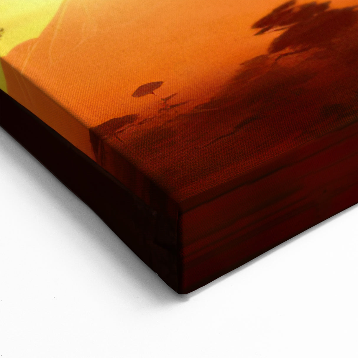 Baobab Sunset - African Tree Wall Art & Fiery Landscape Canvas Prints