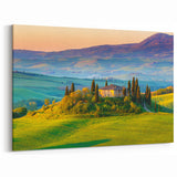 Countryside Wall Art - Rustic Farmhouse Decor with Rolling Hills