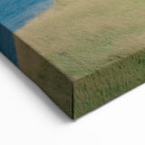 Red Coastal House Wall Art - Serene Seaside Canvas Print