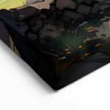 Charming Countryside Village Wall Art - Scenic Landscape Canvas Print