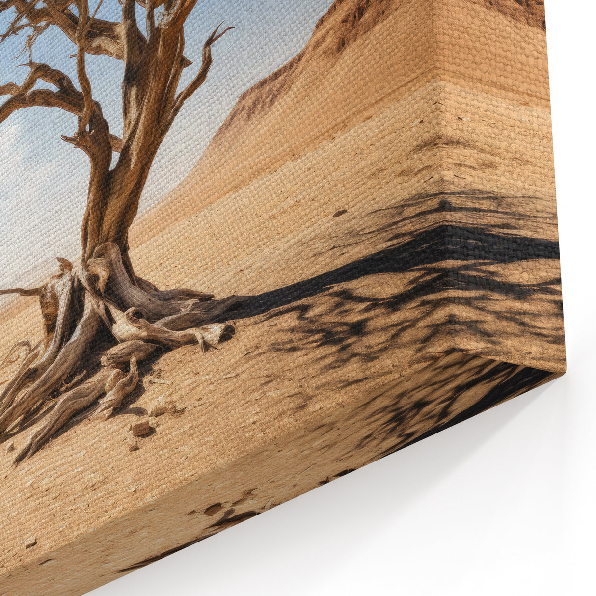 Desert Tree Wall Art - Solitary Landscape Canvas Prints - Nature Decor