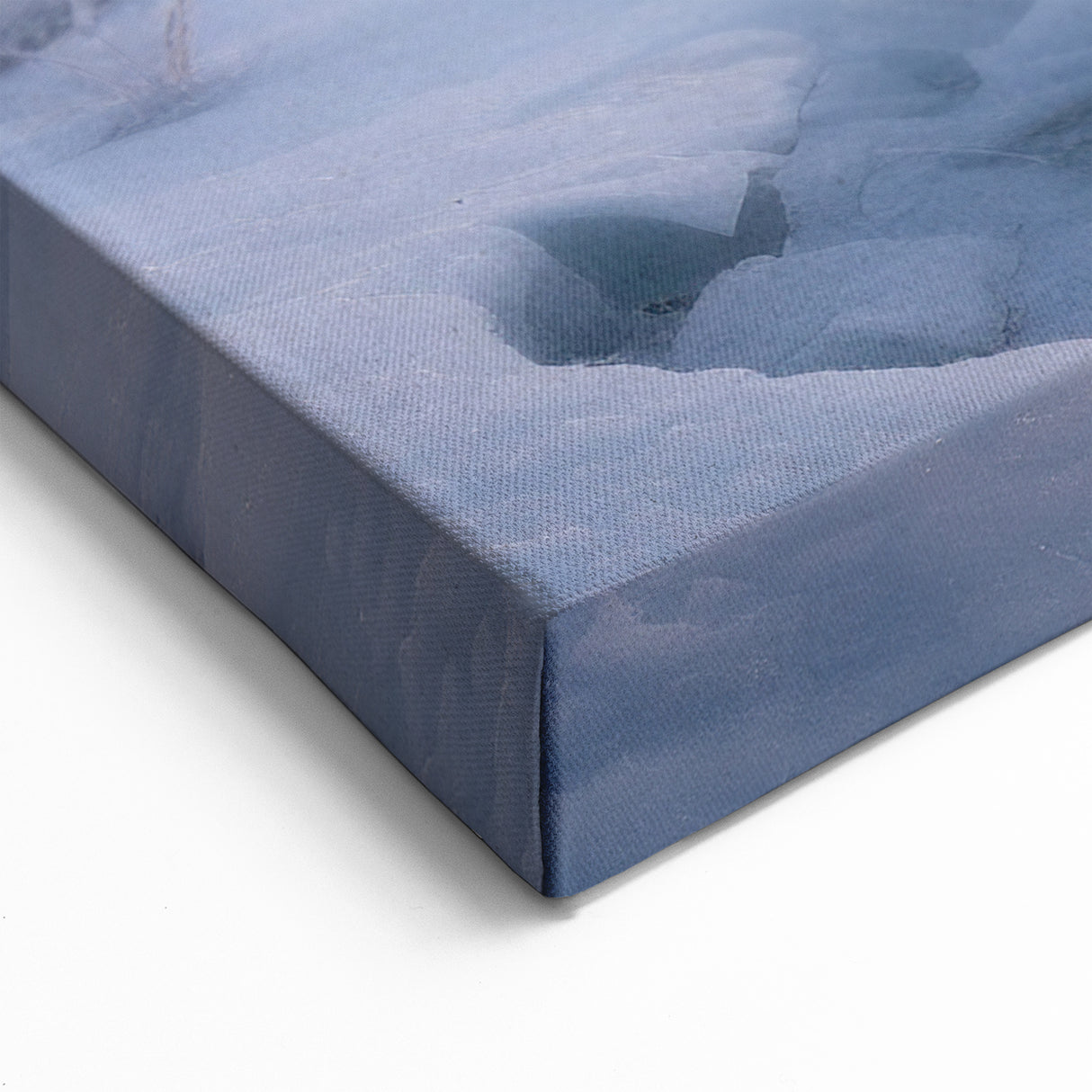 Icy Sunrise Lighthouse Art - Winter Coastal Canvas Print Decor