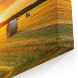 Scenic Countryside Prints - Rustic Farmhouse Decor with Sunset Glow