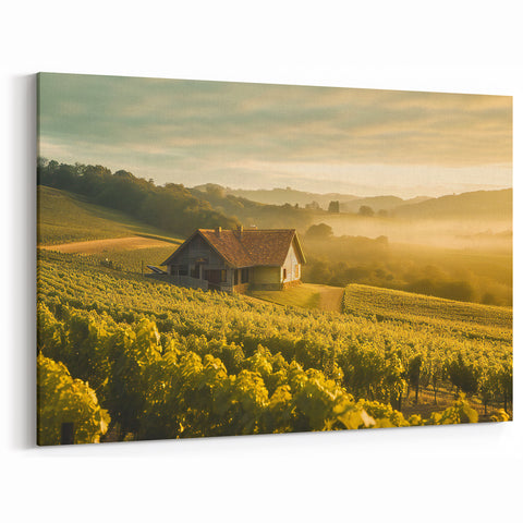 Pastoral Wall Art - Rural Landscape Canvas for Farmhouse Decor