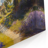 Pastoral Wall Art - Quaint Cottage in Vibrant Garden Canvas
