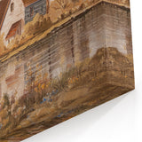 Charming Countryside Wall Art - Rustic Farmhouse Scenic Landscape Print