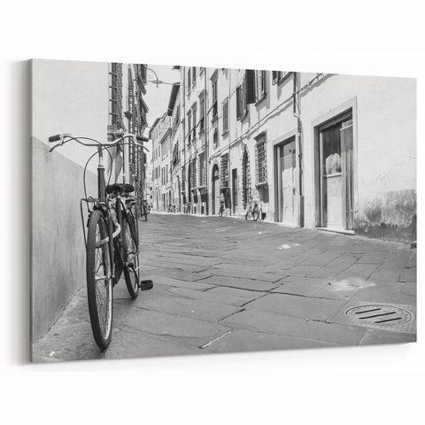 Black and White Bicycle Art - Urban Chic Cycling-Themed Wall Decor