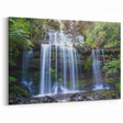 Lush Rainforest Waterfall Art - Tropical Jungle Canvas Print - Nature Decor