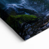 Lush Rainforest Waterfall Art - Tropical Jungle Canvas Print - Nature Decor
