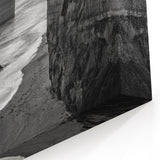 Black and White Seascape Wall Art - Dramatic Coastal Art Print Canvas