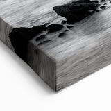 Black and White Seascape Wall Art - Dramatic Coastal Art Print Canvas