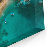 Tropical Rainforest Beach Art - Coastal Jungle Canvas Print - Ocean Decor