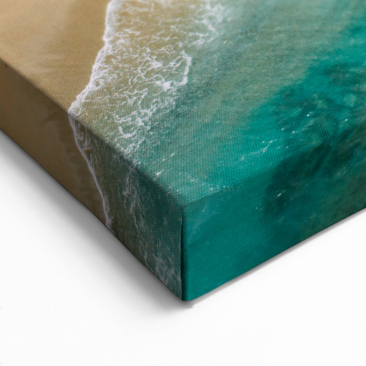 Tropical Rainforest Beach Art - Coastal Jungle Canvas Print - Ocean Decor