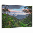 Rainforest Mountain Vista Art - Lush Jungle Landscape Print - Nature Decor