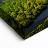 Aerial Rainforest River Art - Serene Jungle Landscape Print - Nature Decor