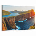 Sunset Coastal Cliffs - Vibrant Seascape Wall Art & Landscape Print