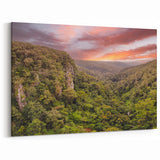 Rainforest Sunset Art - Vibrant Jungle Landscape Print - Nature Decor