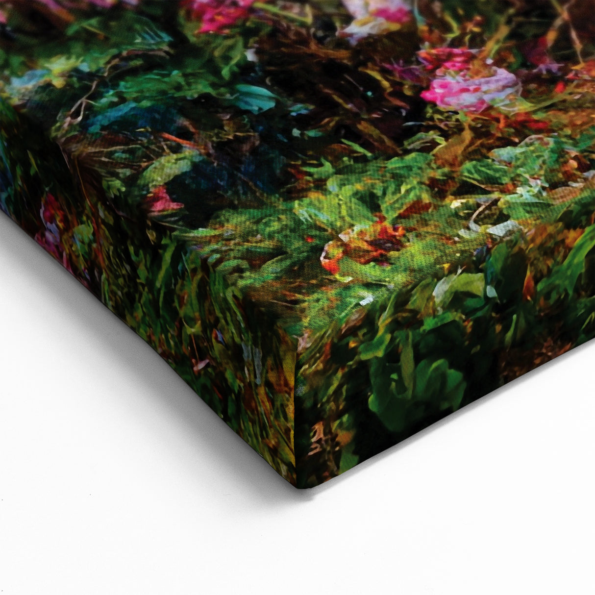 Vibrant Rainforest Floral Art - Lush Jungle Blossom Print - Nature Decor