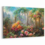 Lush Rainforest Blossom Art - Vibrant Jungle Floral Print - Nature Decor