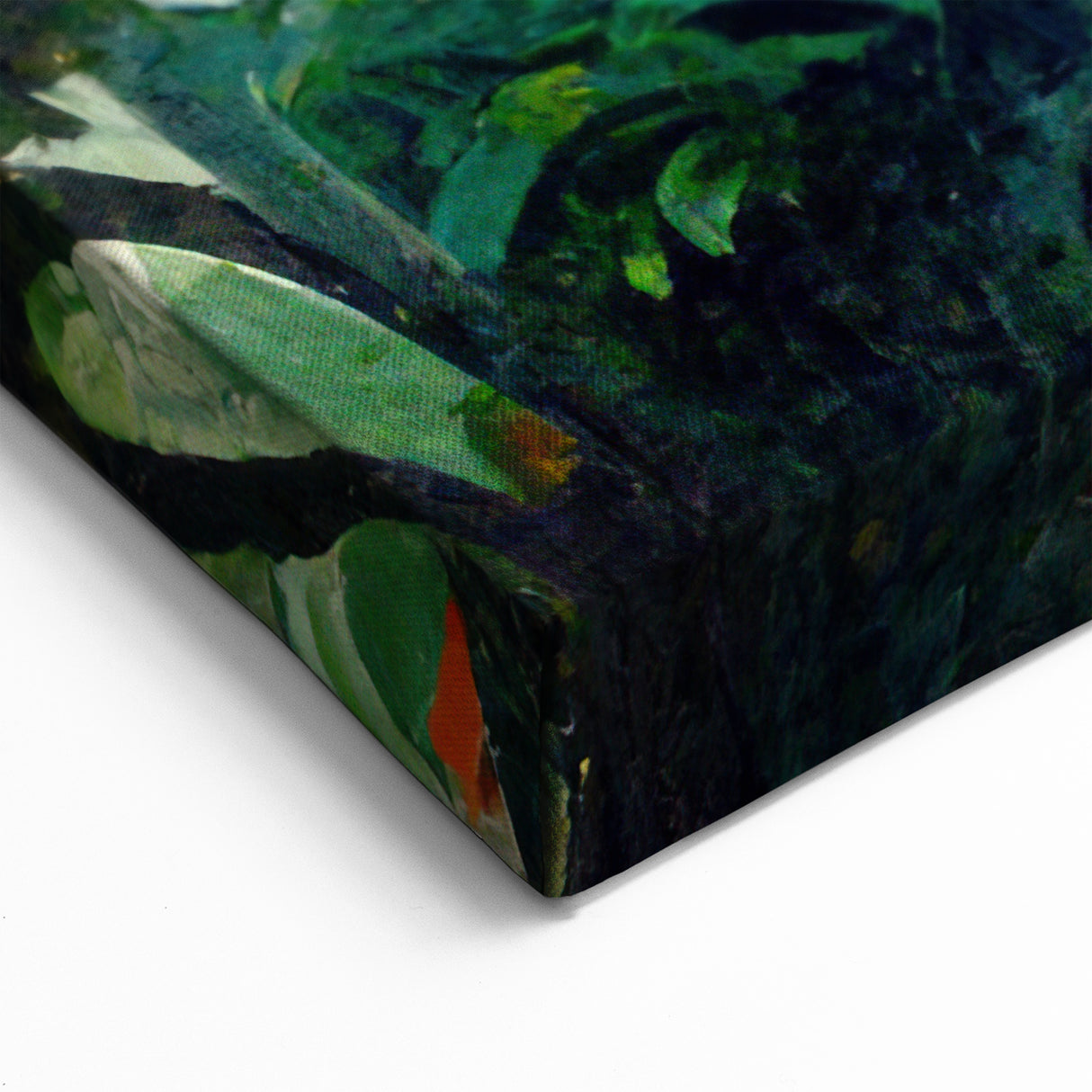 Tropical Rainforest Bird Art - Lush Jungle Canvas Print - Nature Decor