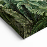 Serene Rainforest Illustration Art - Tranquil Jungle Canvas Print - Nature Decor
