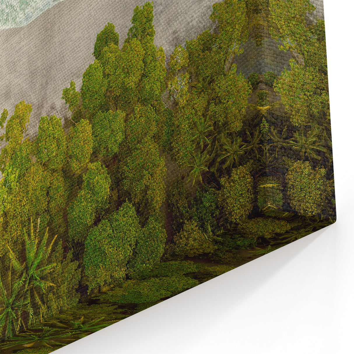 Aerial Coastal View - Stunning Ocean and Forest Seascape Wall Art