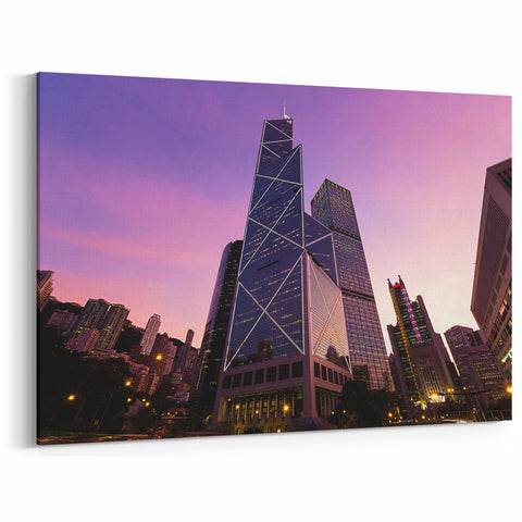 Skyscraper Wall Art | City Skyline Canvas | Modern Urban Photography