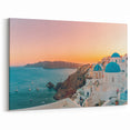 Santorini Sunset - Stunning Coastal Greek Island Wall Art Print