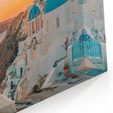 Santorini Sunset - Stunning Coastal Greek Island Wall Art Print