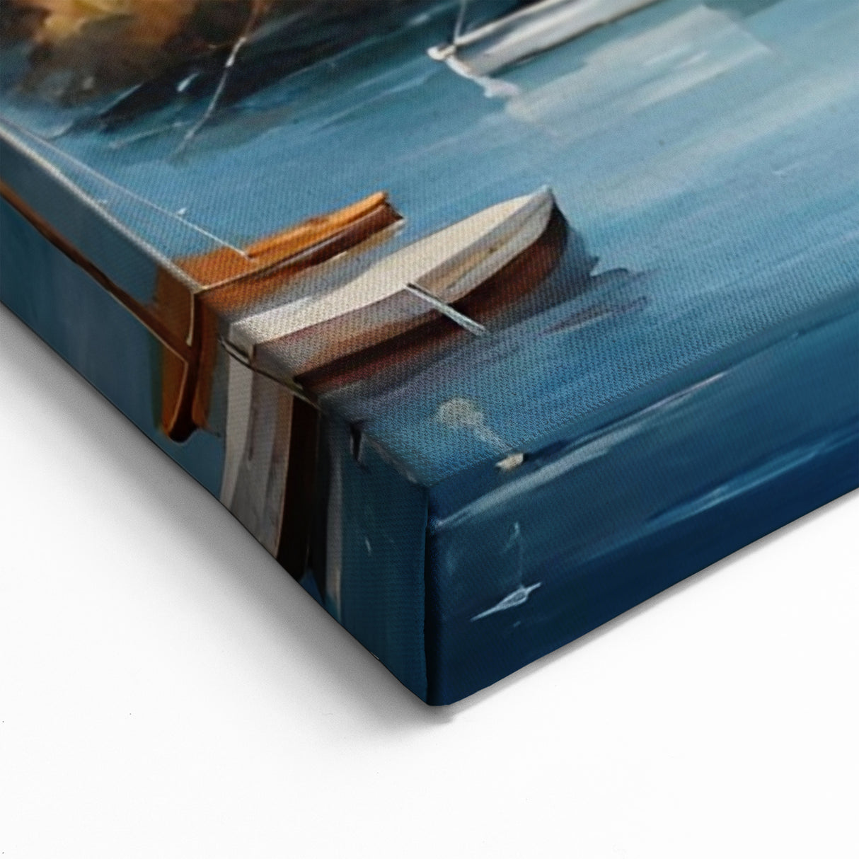 Charming House Wall Art - Cozy Cottage Canvas Print with Red Roofs