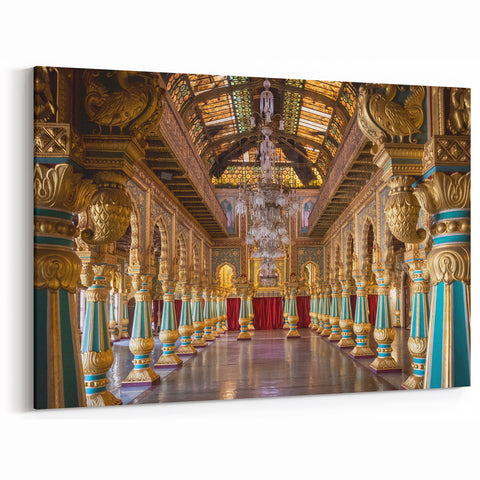Luxurious Palace Interior Wall Art - Grand Architectural Decor Print