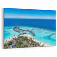 Luxury Tropical Resort Wall Art - Aerial Ocean View Beach Canvas