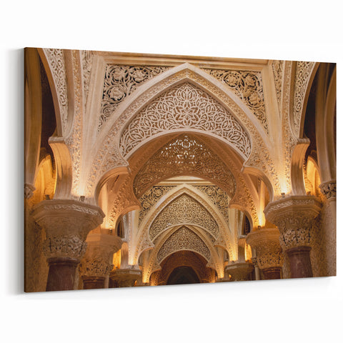 Intricate Palace Archway Art Print - Elegant Historical Architecture Decor