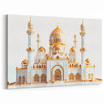 Golden Domes Palace Art Print - Luxurious Architectural Wall Decor