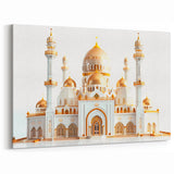 Golden Domes Palace Art Print - Luxurious Architectural Wall Decor