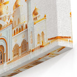 Golden Domes Palace Art Print - Luxurious Architectural Wall Decor