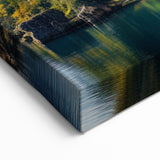 Majestic Mountain Castle Art Print - Scenic Architectural Wall Decor