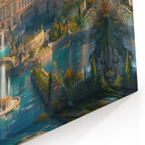 Grand Palace Garden Art Print - Majestic Architectural Wall Decor