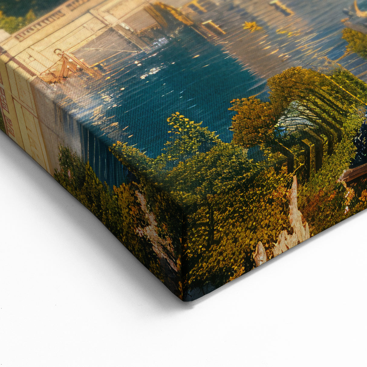 Grand Palace Garden Art Print - Majestic Architectural Wall Decor