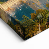 Grand Palace Garden Art Print - Majestic Architectural Wall Decor