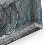 Floral Bicycle Art Print - Charming Cycling-Themed Wall Decor