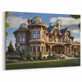 Victorian Mansion Art Print - Elegant Architectural Wall Decor