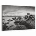 Black and White Octopus Coastal Art - Marine Life Photography Print