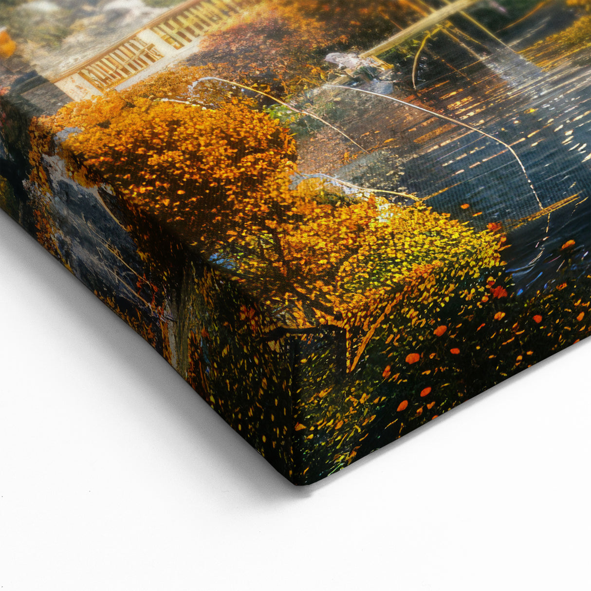 Autumn Palace Garden Art Print - Majestic Architectural Wall Decor