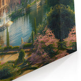 Spring Palace Garden Art Print - Luxurious Architectural Wall Decor