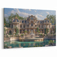 Luxurious French Chateau Art Print - Grand Architectural Wall Decor