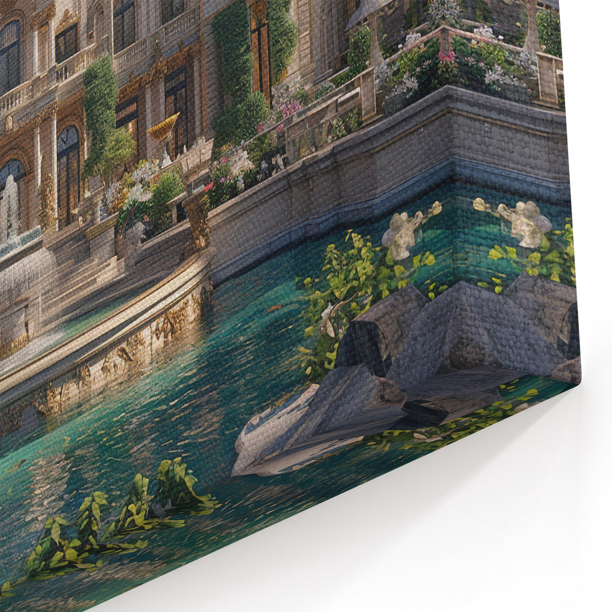 Luxurious French Chateau Art Print - Grand Architectural Wall Decor